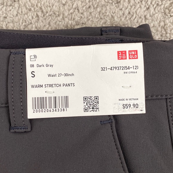 Uniqlo Men's Warm Stretch Pants NWT - Picture 3 of 6